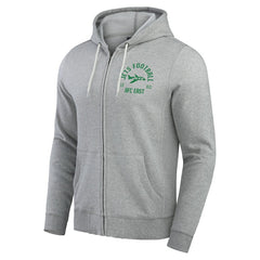 New York Jets Darius Rucker Collection Vintage Stripe Full-Zip Hoodie - Heather Gray Hoodies