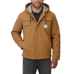 New York Jets Darius Rucker Collection Canvas Full-Zip Hoodie Jacket - Tan Hoodies