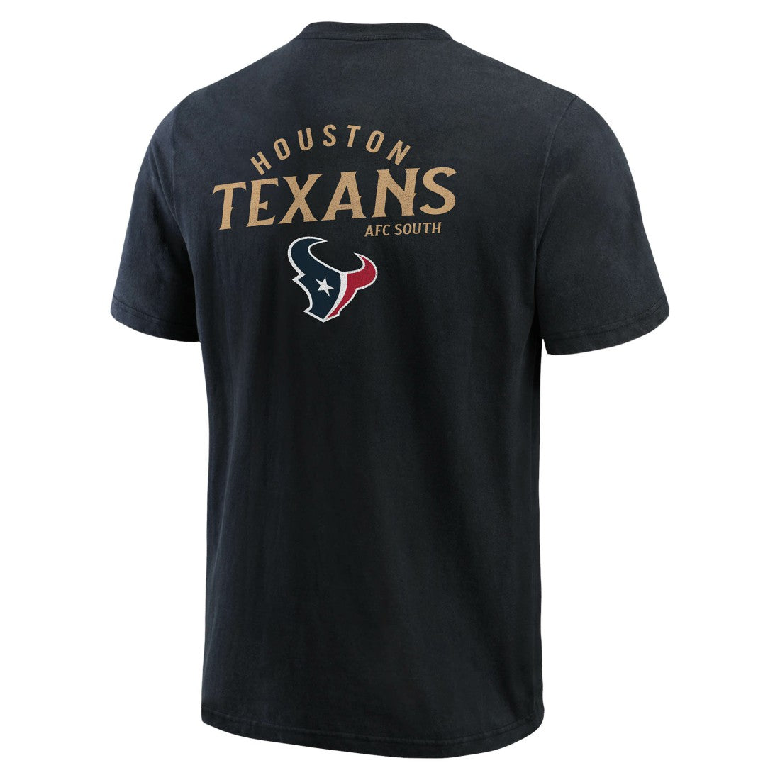 Houston Texans Darius Rucker Collection Washed Henley T-Shirt - Black T-shirts