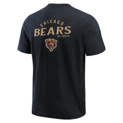 Chicago Bears Darius Rucker Collection Washed Henley T-Shirt - Black T-shirts