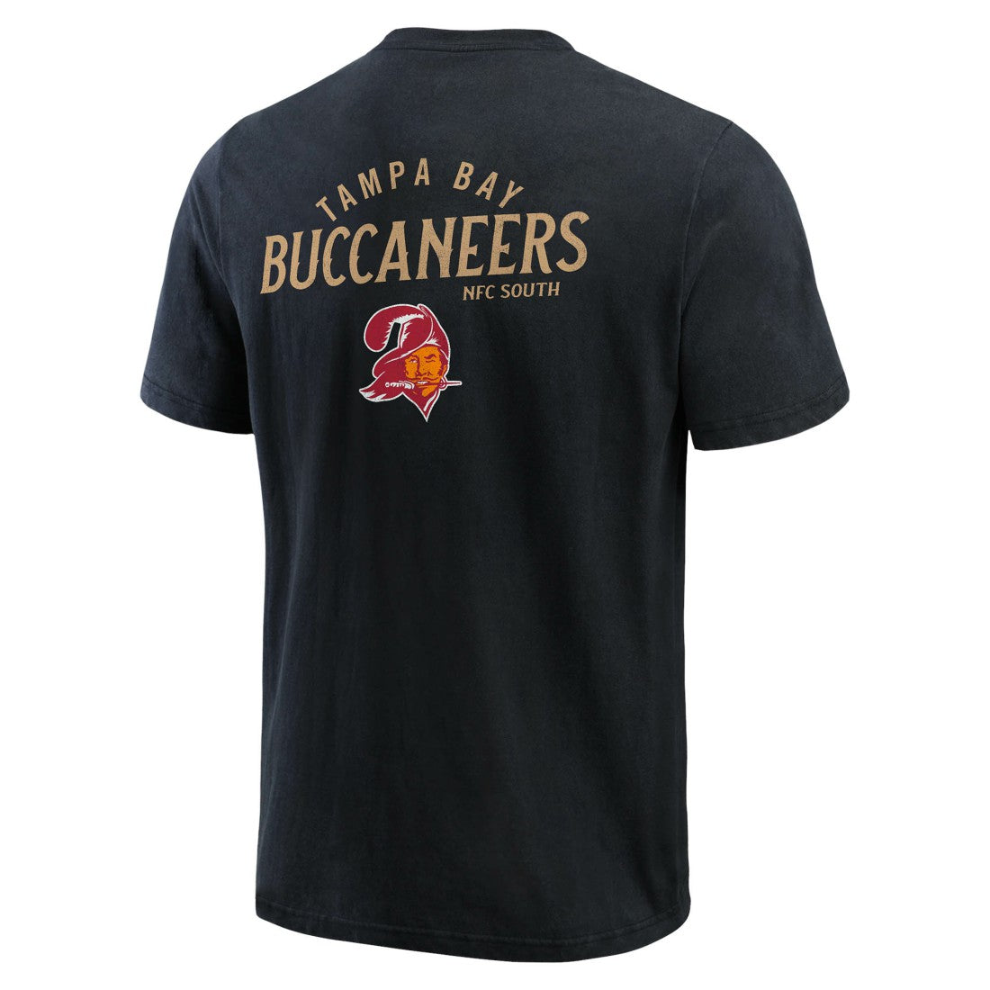 Tampa Bay Buccaneers Darius Rucker Collection Washed Henley T-Shirt - Black T-shirts