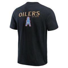 Tennessee Titans Darius Rucker Collection Washed Henley T-Shirt - Black T-shirts