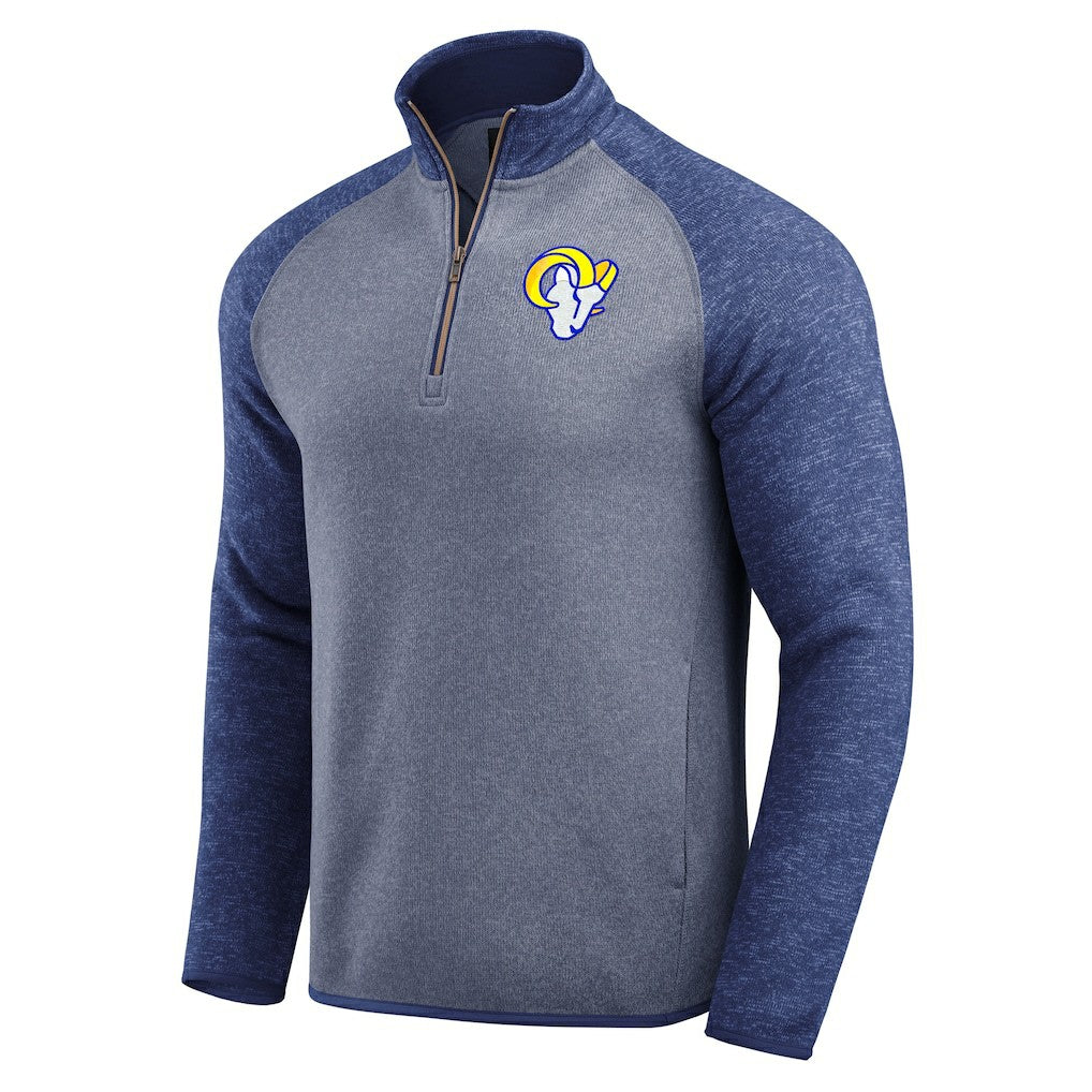 Los Angeles Rams Darius Rucker Collection Tonal Quarter-Zip Jacket - Blue Jackets