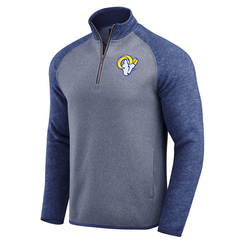 Los Angeles Rams Darius Rucker Collection Tonal Quarter-Zip Jacket - Blue Jackets
