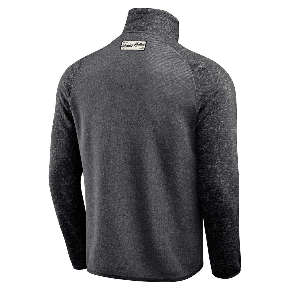 Las Vegas Raiders Darius Rucker Collection Tonal Quarter-Zip Jacket - Black Jackets