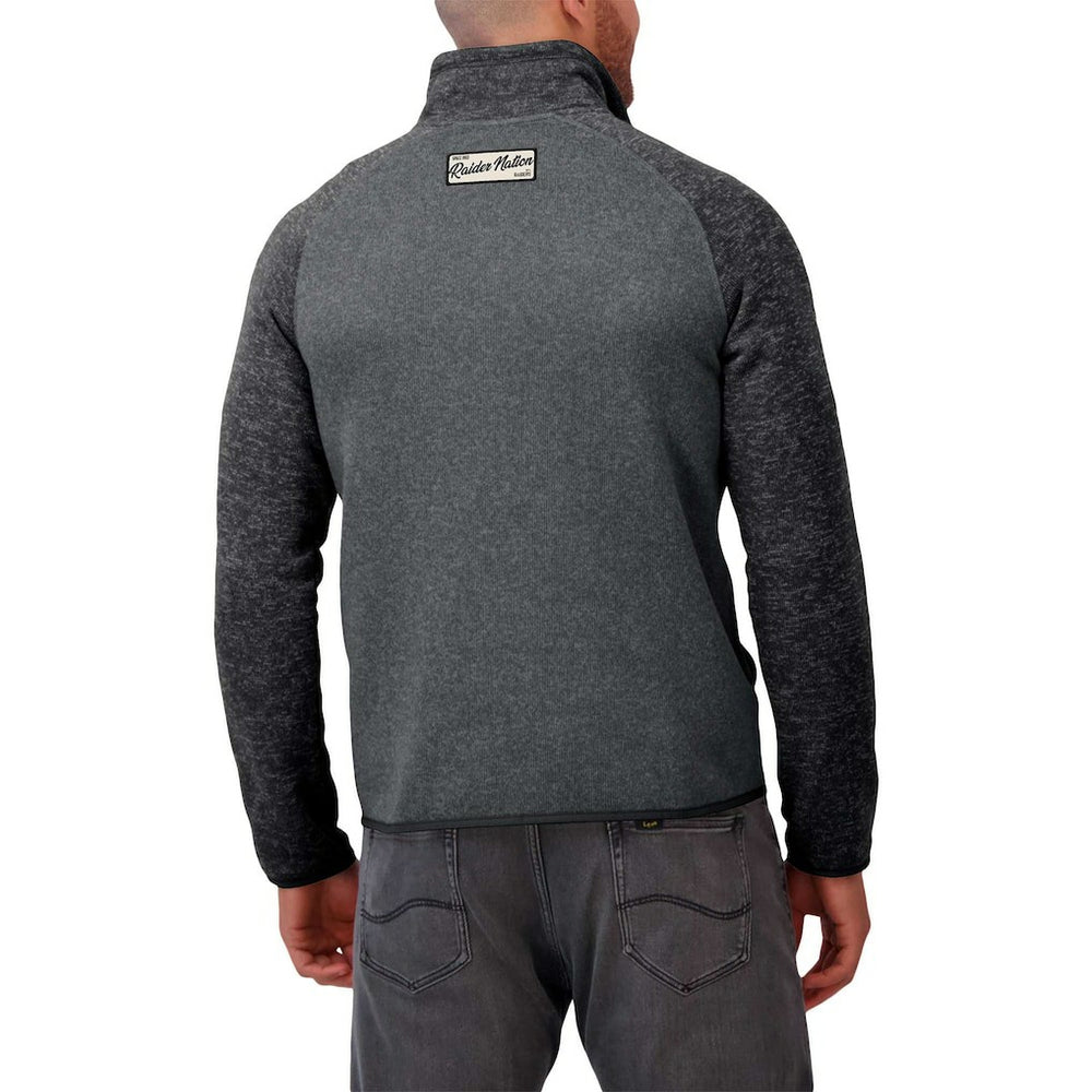 Las Vegas Raiders Darius Rucker Collection Tonal Quarter-Zip Jacket - Black Jackets