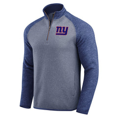 New York Giants Darius Rucker Collection Tonal Quarter-Zip Jacket - Blue Jackets