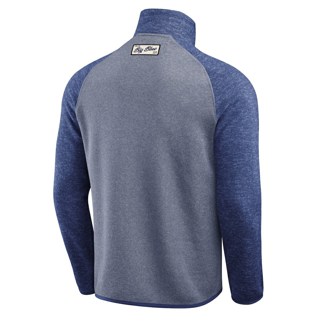 New York Giants Darius Rucker Collection Tonal Quarter-Zip Jacket - Blue Jackets