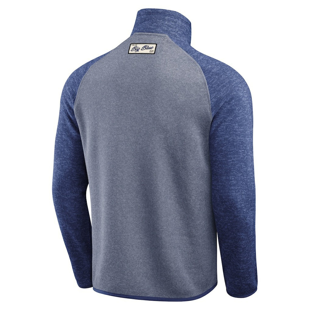 New York Giants Darius Rucker Collection Tonal Quarter-Zip Jacket - Blue Jackets