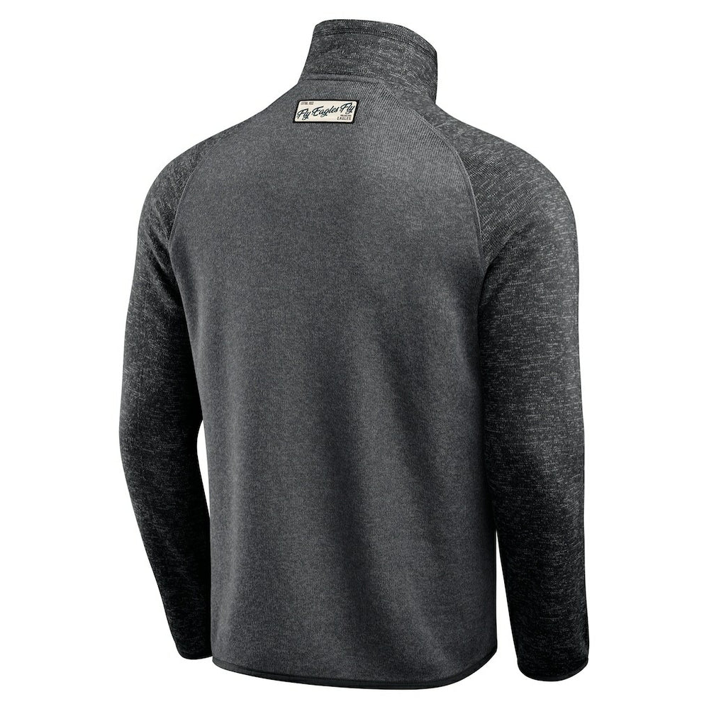 Philadelphia Eagles Darius Rucker Collection Tonal Quarter-Zip Jacket - Black Jackets