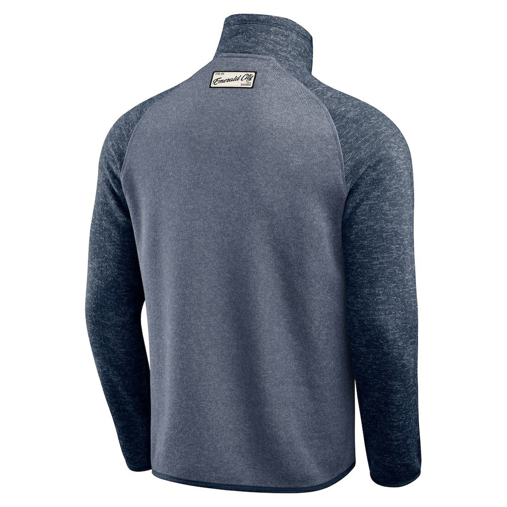 Seattle Seahawks Darius Rucker Collection Tonal Quarter-Zip Jacket - College Navy Jackets