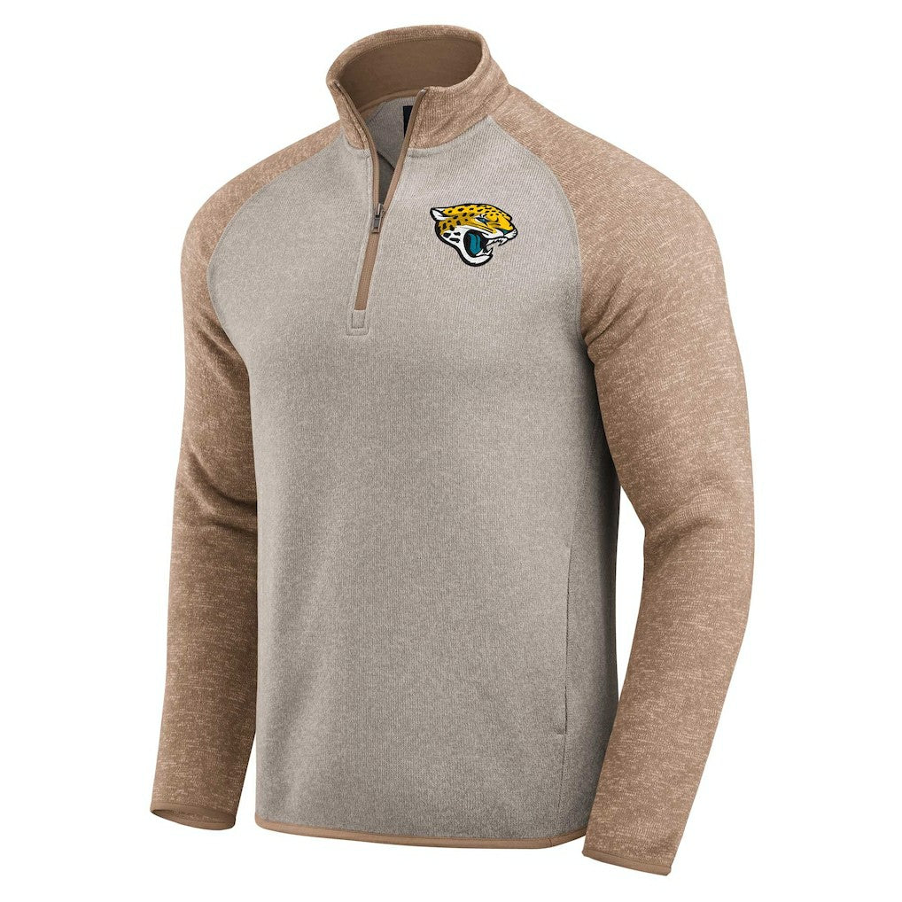 Jacksonville Jaguars Darius Rucker Collection Tonal Quarter-Zip Jacket - Tan Jackets