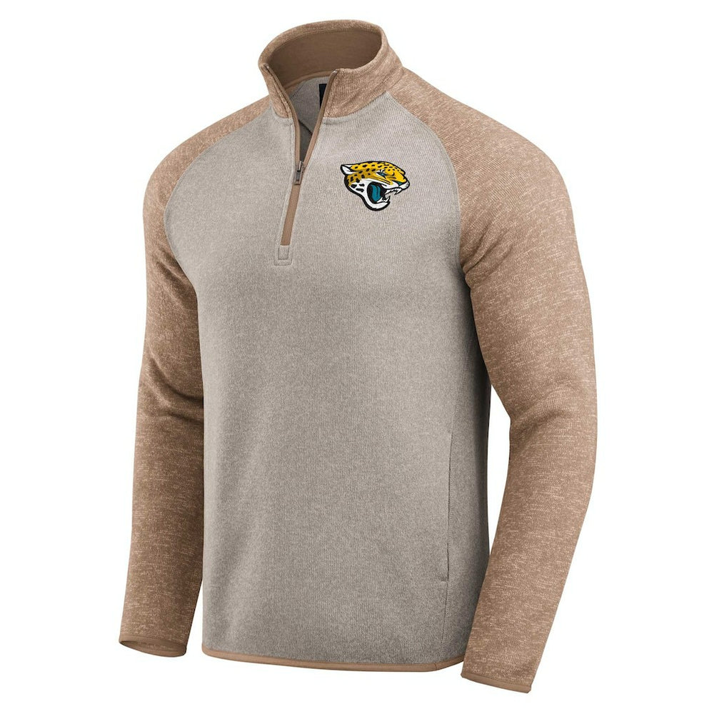 Jacksonville Jaguars Darius Rucker Collection Tonal Quarter-Zip Jacket - Tan Jackets