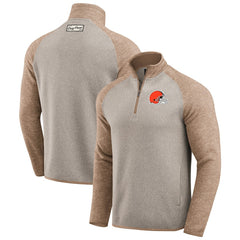 Cleveland Browns Darius Rucker Collection Tonal Quarter-Zip Jacket - Tan Jackets