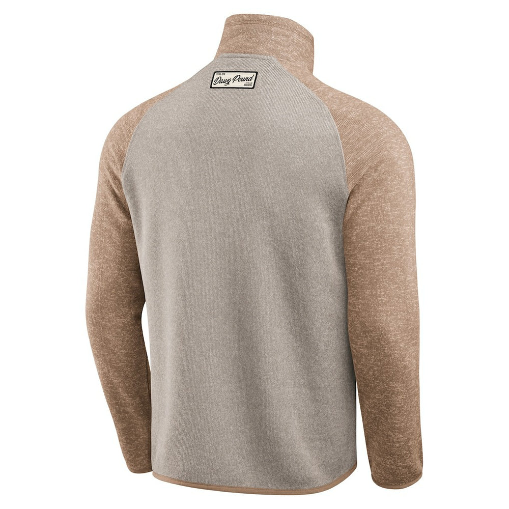 Cleveland Browns Darius Rucker Collection Tonal Quarter-Zip Jacket - Tan Jackets