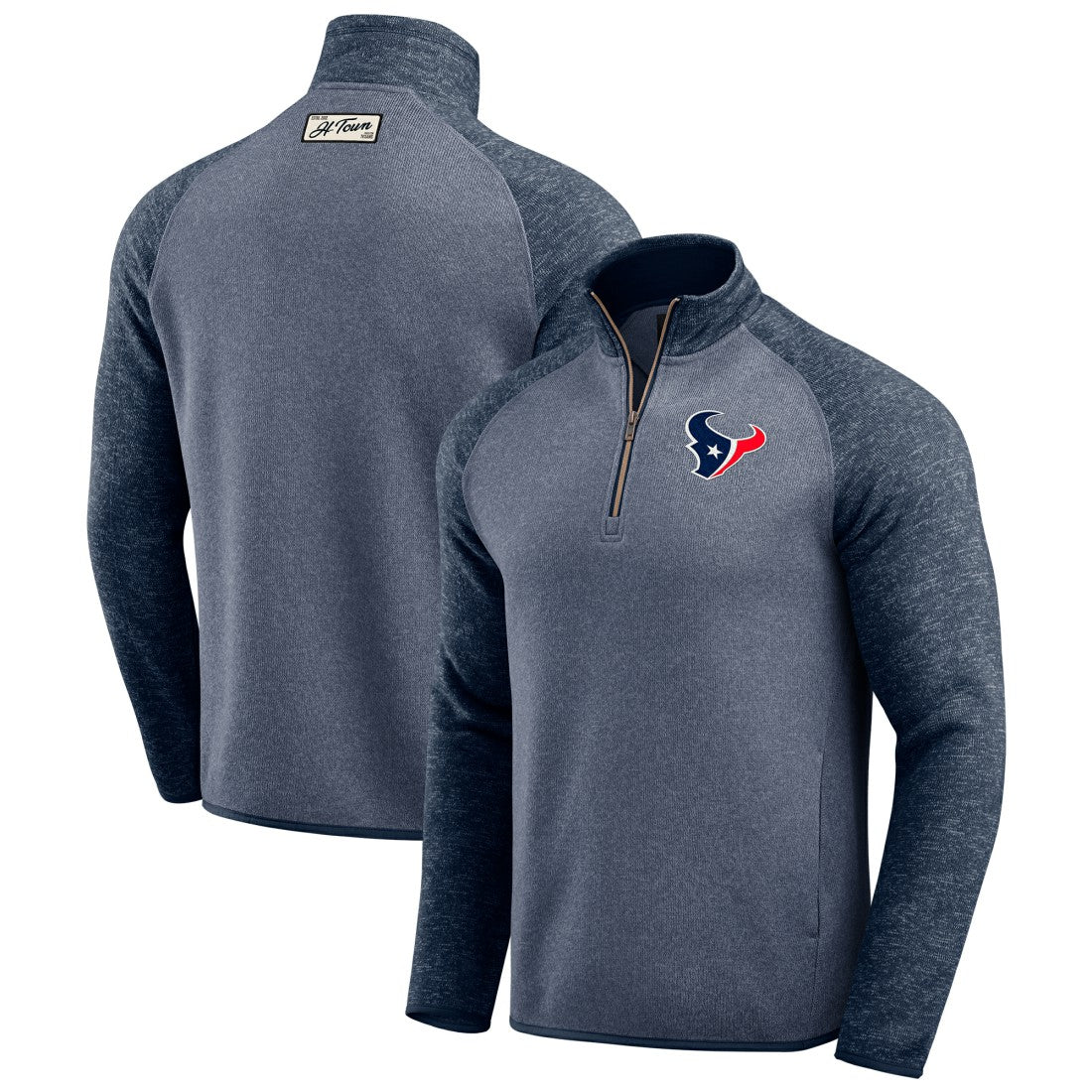 Houston Texans Darius Rucker Collection Tonal Quarter-Zip Jacket - Navy Jackets
