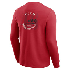 San Francisco 49ers Darius Rucker Collection Washed Waffle-Knit Long Sleeve T-Shirt - Scarlet T-shirts
