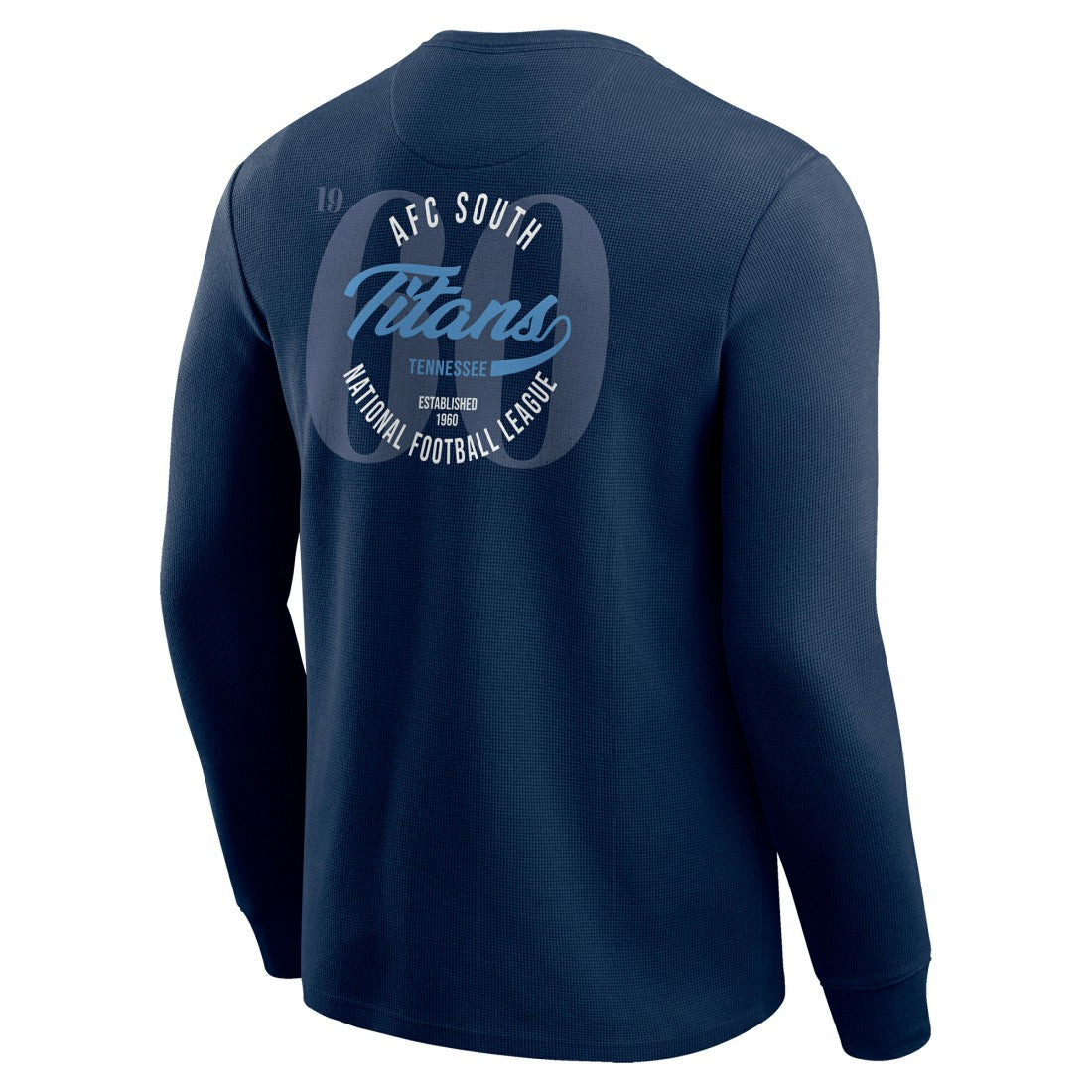 Tennessee Titans Darius Rucker Collection Washed Waffle-Knit Long Sleeve T-Shirt - Navy T-shirts