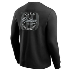 Las Vegas Raiders Darius Rucker Collection Washed Waffle-Knit Long Sleeve T-Shirt - Black T-shirts