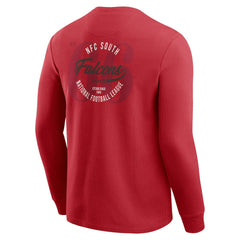Atlanta Falcons Darius Rucker Collection Washed Waffle-Knit Long Sleeve T-Shirt - Red T-shirts