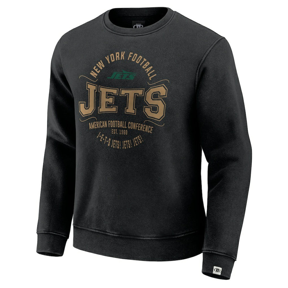 New York Jets Darius Rucker Collection Vintage Pullover Sweatshirt - Black Pullover