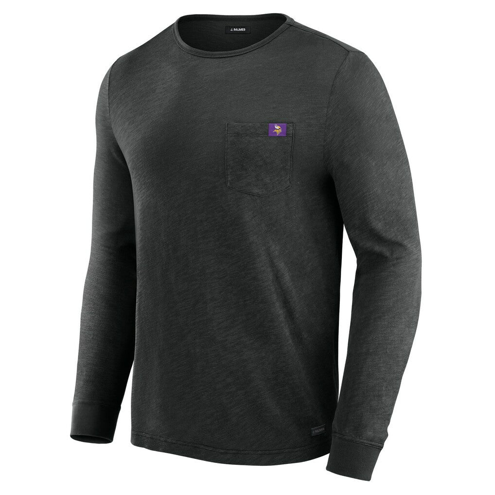Minnesota Vikings J. Palmer In-The-Pocket Long Sleeve T-Shirt - Black T-shirts