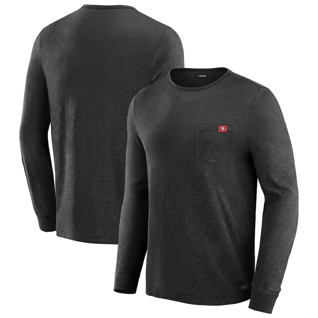 San Francisco 49ers J. Palmer In-The-Pocket Long Sleeve T-Shirt - Black T-shirts
