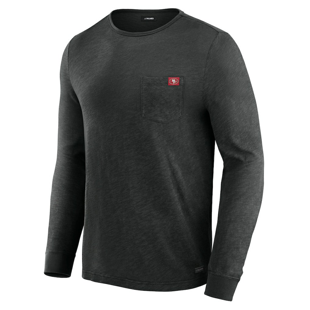San Francisco 49ers J. Palmer In-The-Pocket Long Sleeve T-Shirt - Black T-shirts