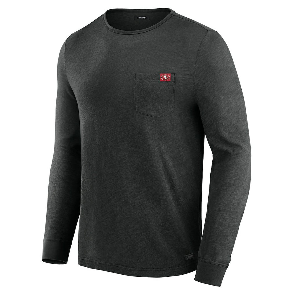 San Francisco 49ers J. Palmer In-The-Pocket Long Sleeve T-Shirt - Black T-shirts