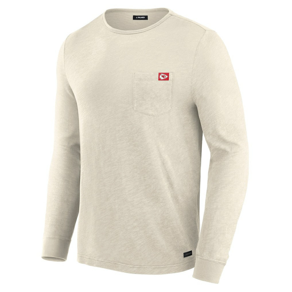 Kansas City Chiefs J. Palmer In-The-Pocket Long Sleeve T-Shirt - Cream T-shirts