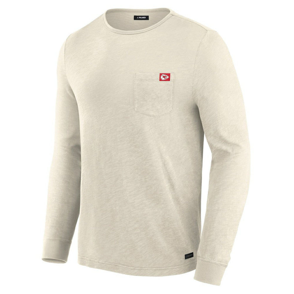 Kansas City Chiefs J. Palmer In-The-Pocket Long Sleeve T-Shirt - Cream T-shirts