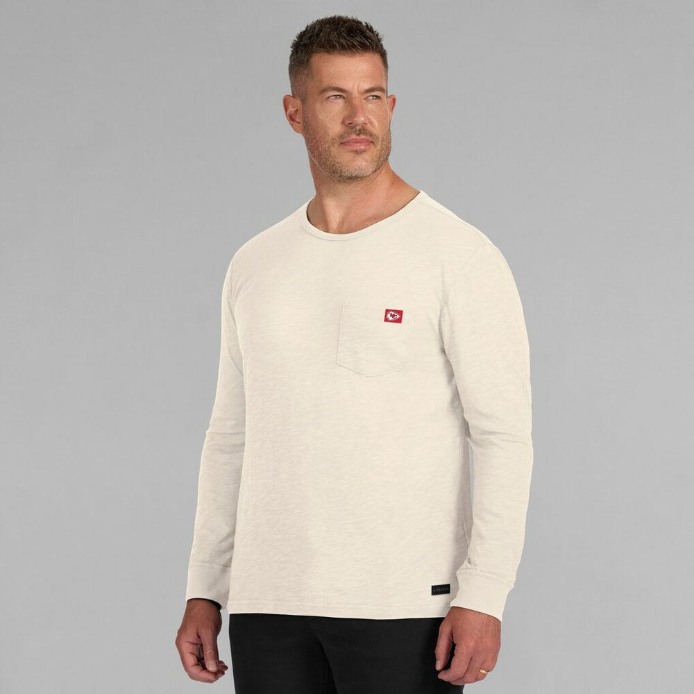 Kansas City Chiefs J. Palmer In-The-Pocket Long Sleeve T-Shirt - Cream T-shirts