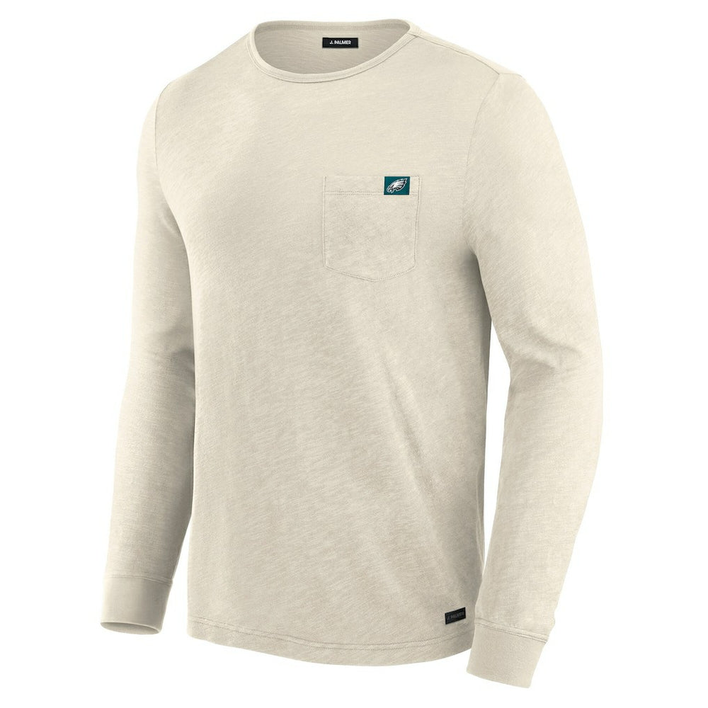 Philadelphia Eagles J. Palmer In-The-Pocket Long Sleeve T-Shirt - Cream T-shirts