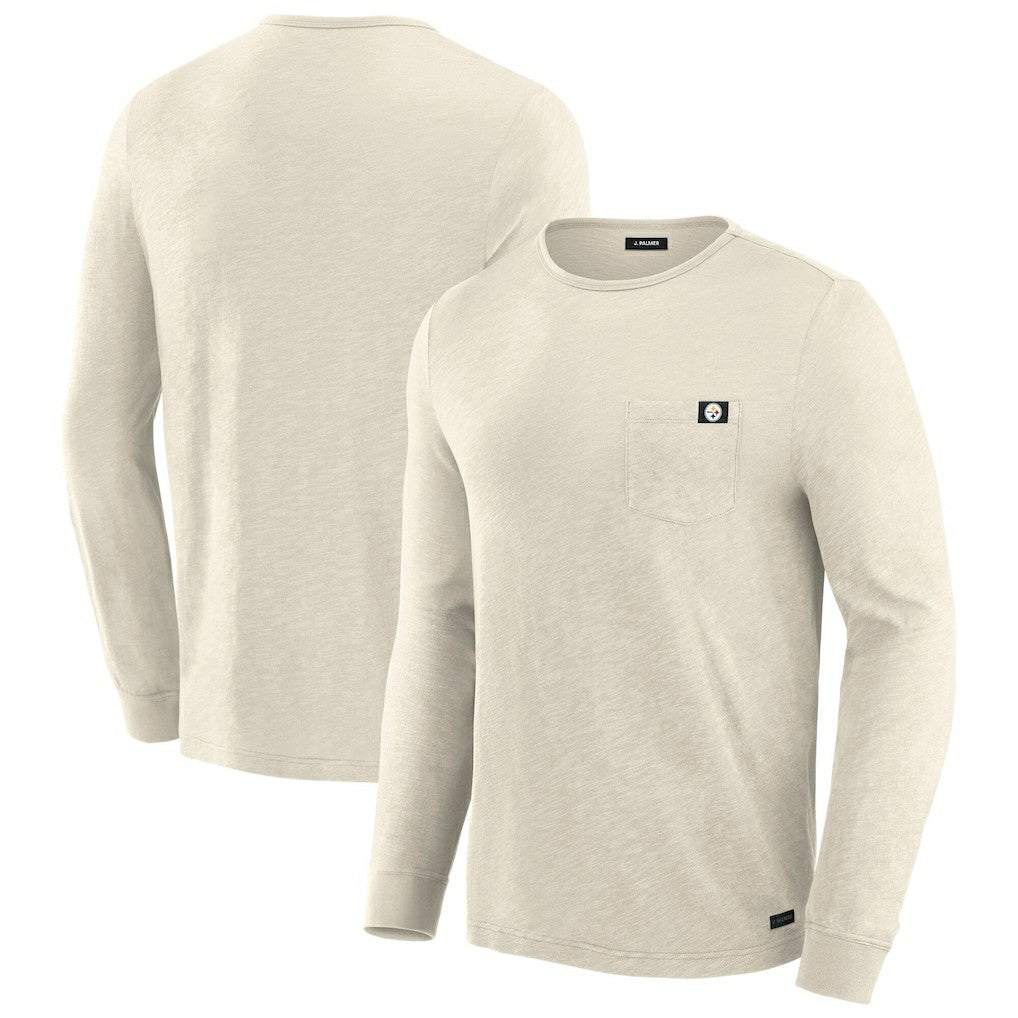 Pittsburgh Steelers J. Palmer In-The-Pocket Long Sleeve T-Shirt - Cream T-shirts