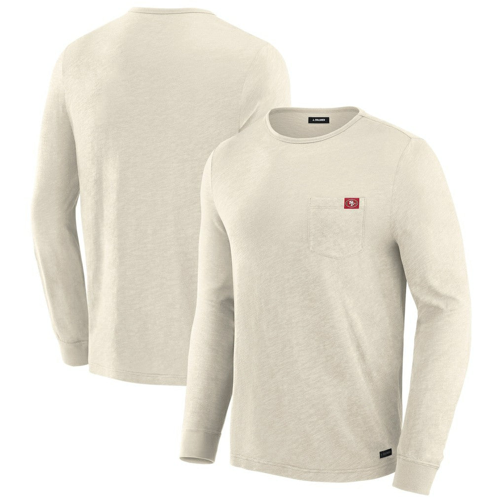 San Francisco 49ers J. Palmer In-The-Pocket Long Sleeve T-Shirt - Cream T-shirts
