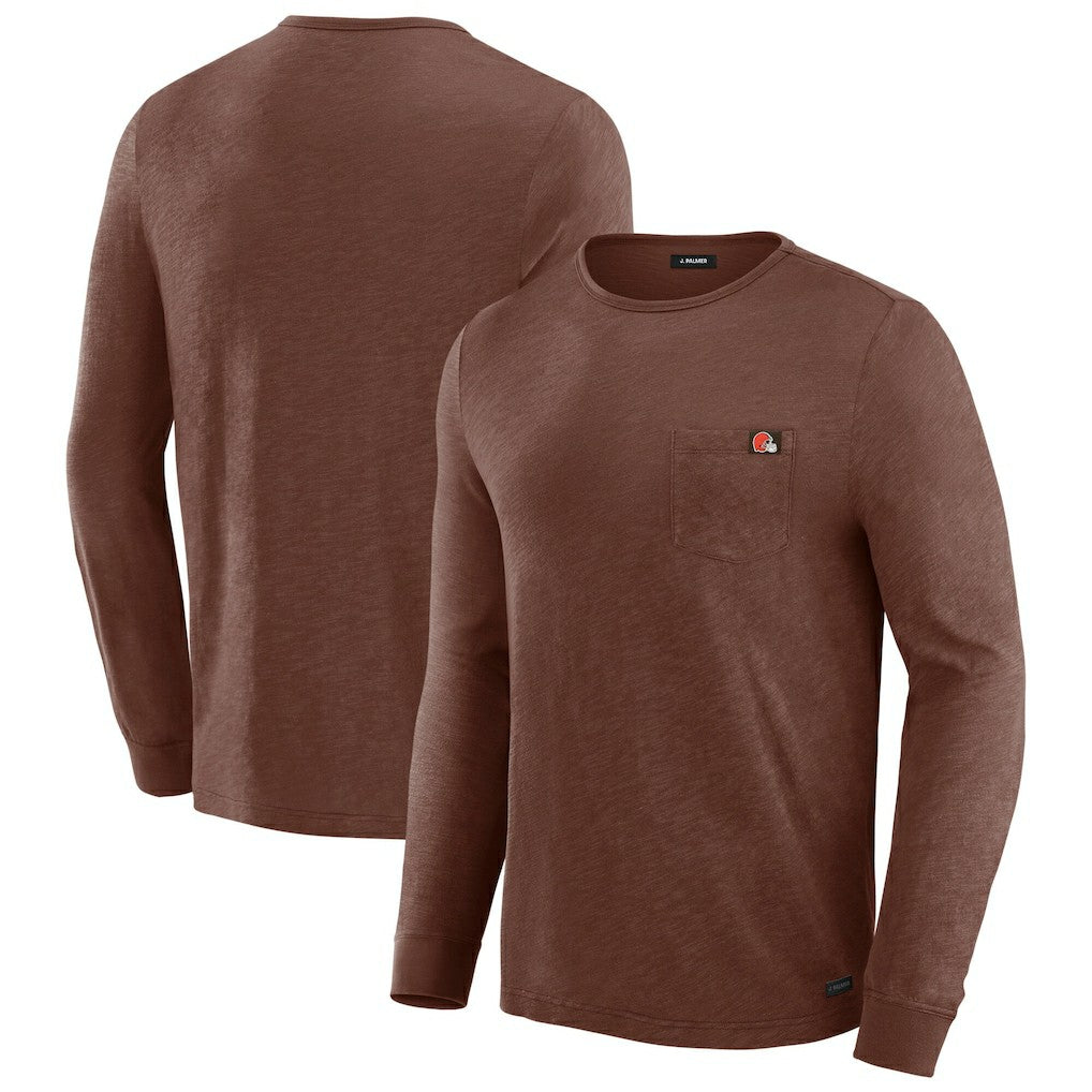 Cleveland Browns J. Palmer In-The-Pocket Long Sleeve T-Shirt - Tan T-shirts