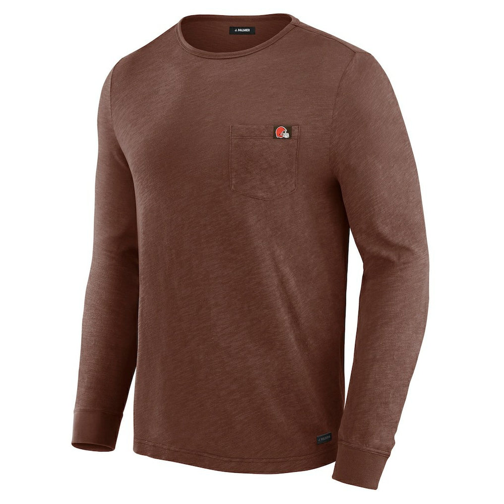 Cleveland Browns J. Palmer In-The-Pocket Long Sleeve T-Shirt - Tan T-shirts
