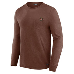 Cleveland Browns J. Palmer In-The-Pocket Long Sleeve T-Shirt - Tan T-shirts