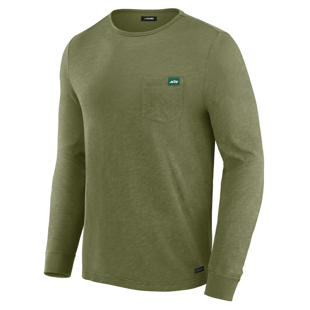 New York Jets J. Palmer In-The-Pocket Long Sleeve T-Shirt - Olive T-shirts