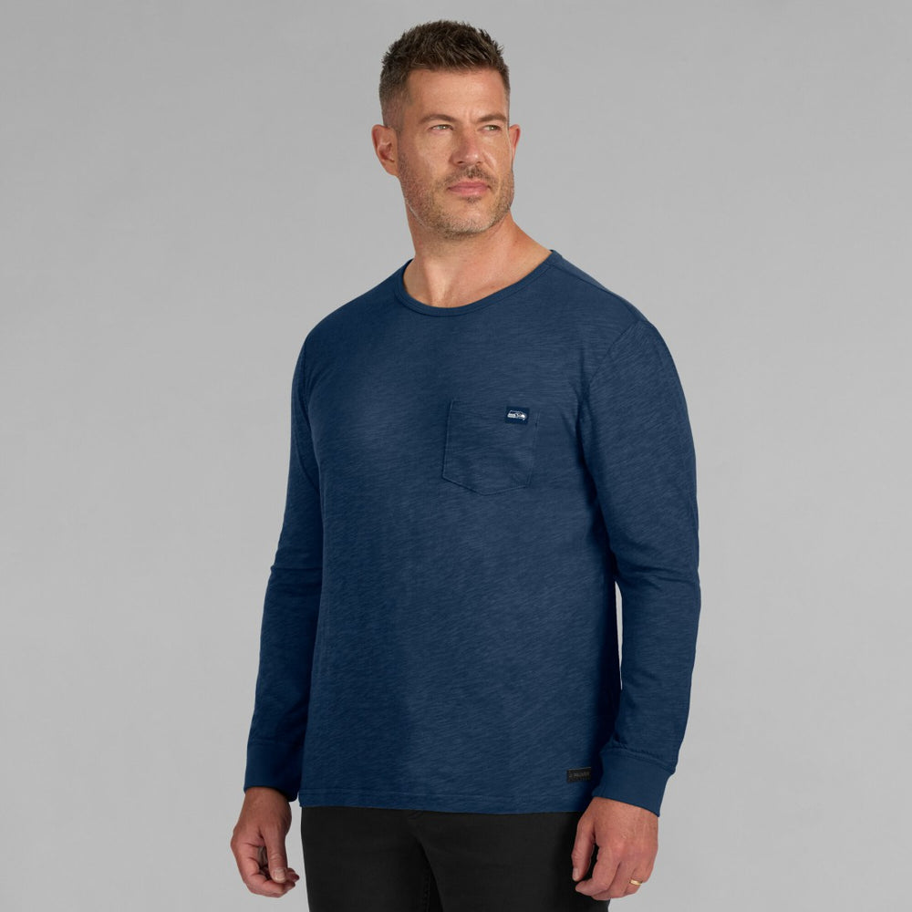 Seattle Seahawks J. Palmer In-The-Pocket Long Sleeve T-Shirt - Navy T-shirts