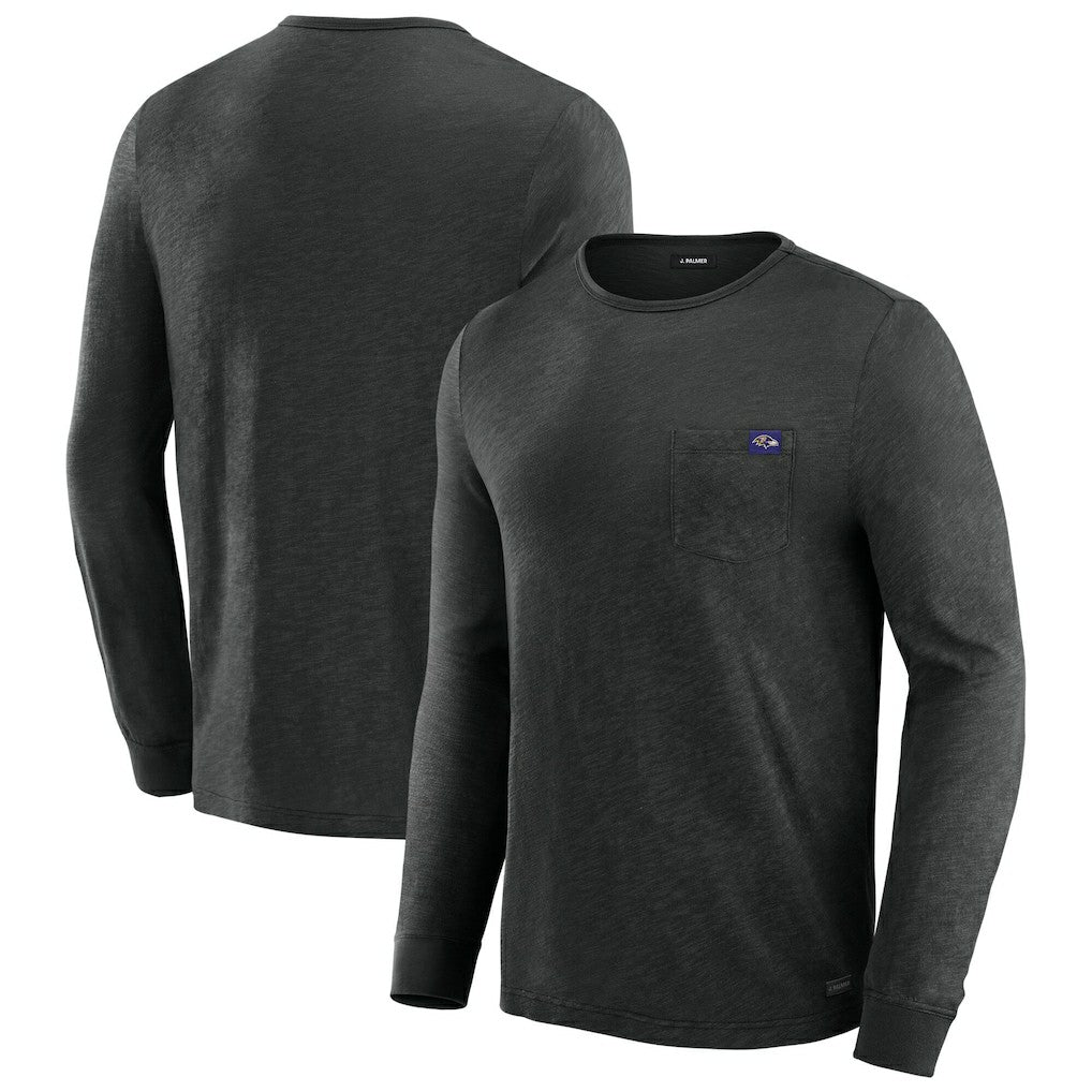 Baltimore Ravens J. Palmer In-The-Pocket Long Sleeve T-Shirt - Black T-shirts
