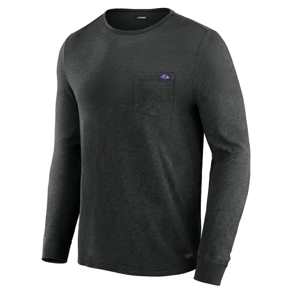 Baltimore Ravens J. Palmer In-The-Pocket Long Sleeve T-Shirt - Black T-shirts