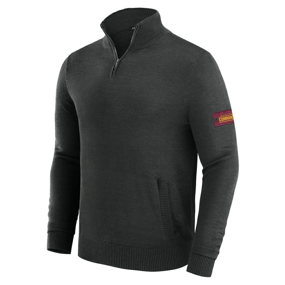 Washington Commanders J. Palmer Franchise Quarter-Zip Sweater - Black
