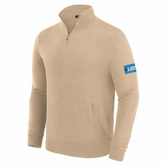 Detroit Lions J. Palmer Franchise Quarter-Zip Sweater - Tan
