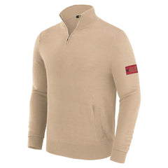 San Francisco 49ers J. Palmer Franchise Quarter-Zip Sweater - Tan