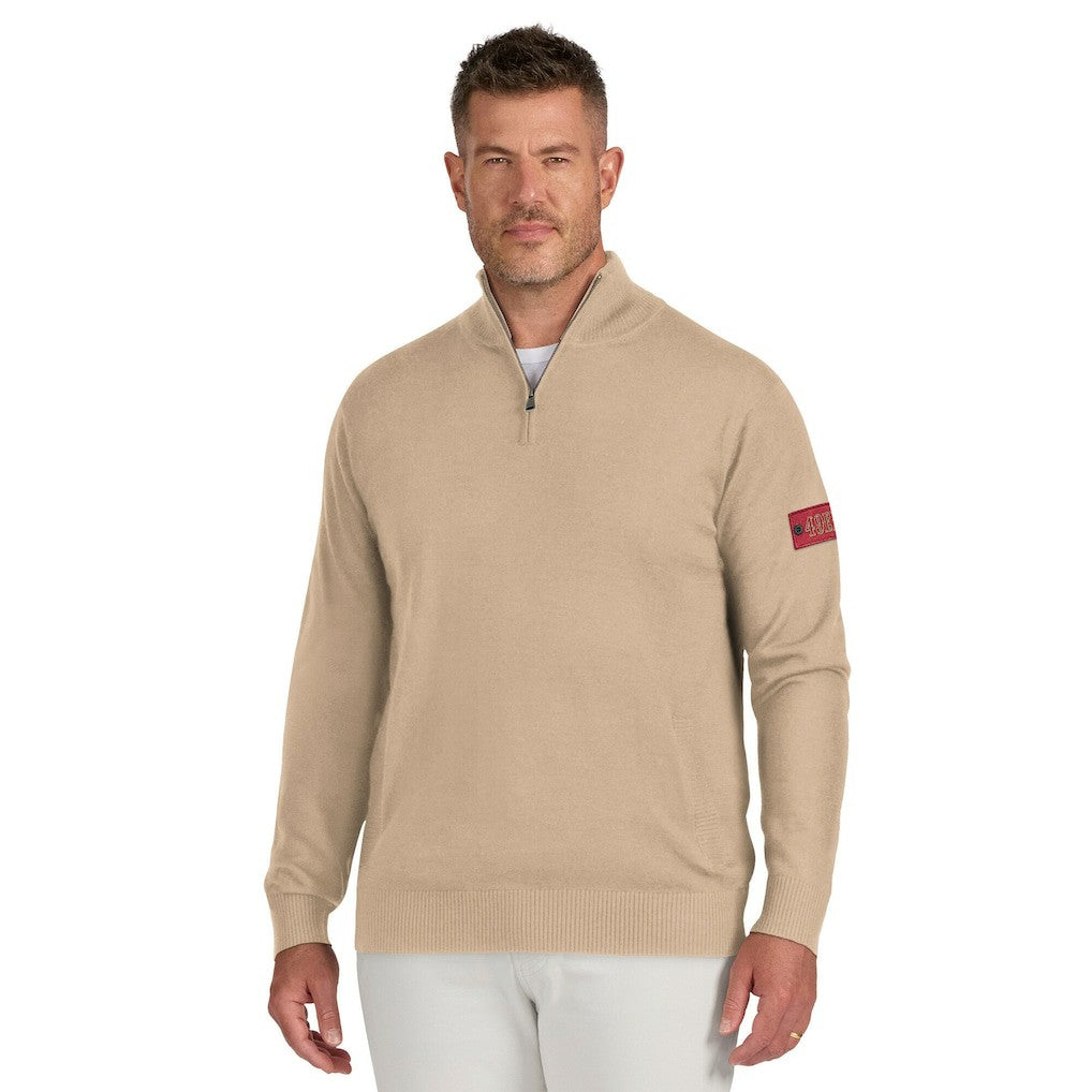 San Francisco 49ers J. Palmer Franchise Quarter-Zip Sweater - Tan