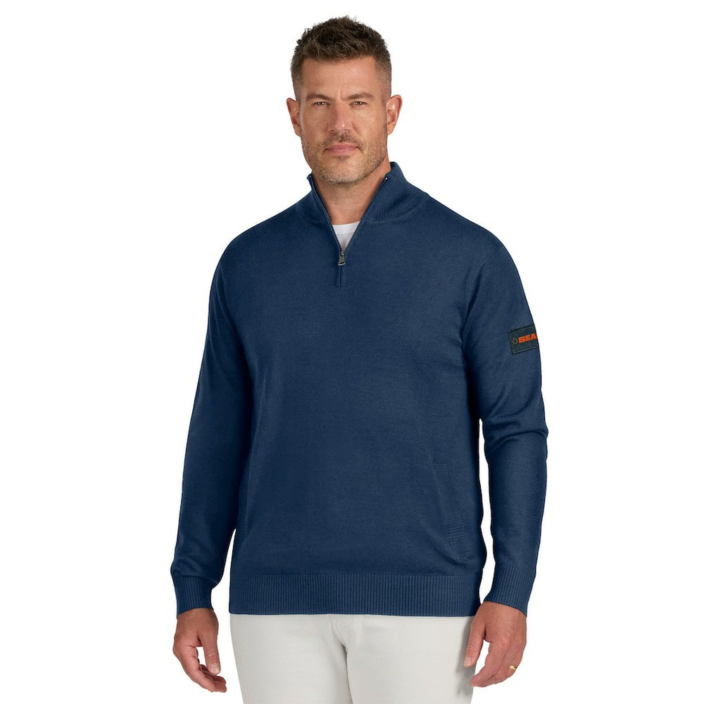 Chicago Bears J. Palmer Franchise Quarter-Zip Sweater - Navy