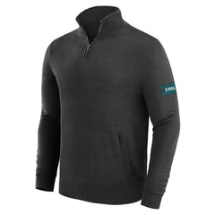 Philadelphia Eagles J. Palmer Franchise Quarter-Zip Sweater - Black