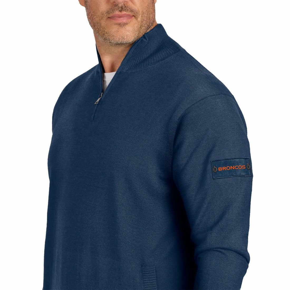 Denver Broncos J. Palmer Franchise Quarter-Zip Sweater - Navy