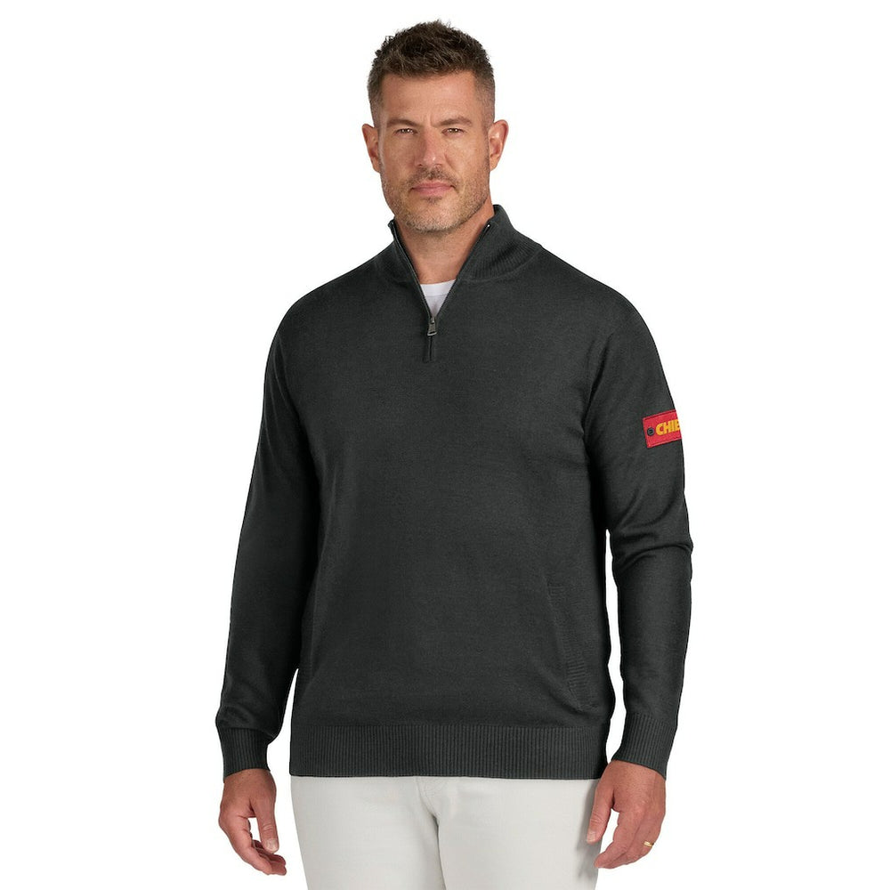 Kansas City Chiefs J. Palmer Franchise Quarter-Zip Sweater - Black